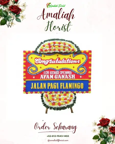 Sewa Papan Bunga Tutup